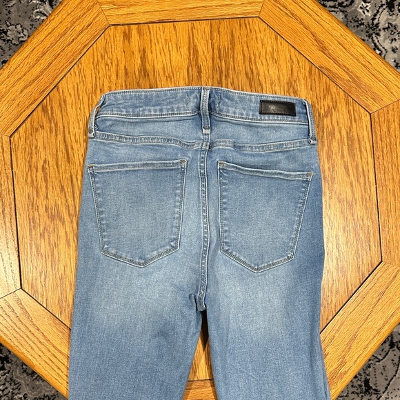 *ABERCROMBIE & FITCH* Light Blue High Rise Super Skinny Jeans Size 25 / 0R - Picture 6 of 9